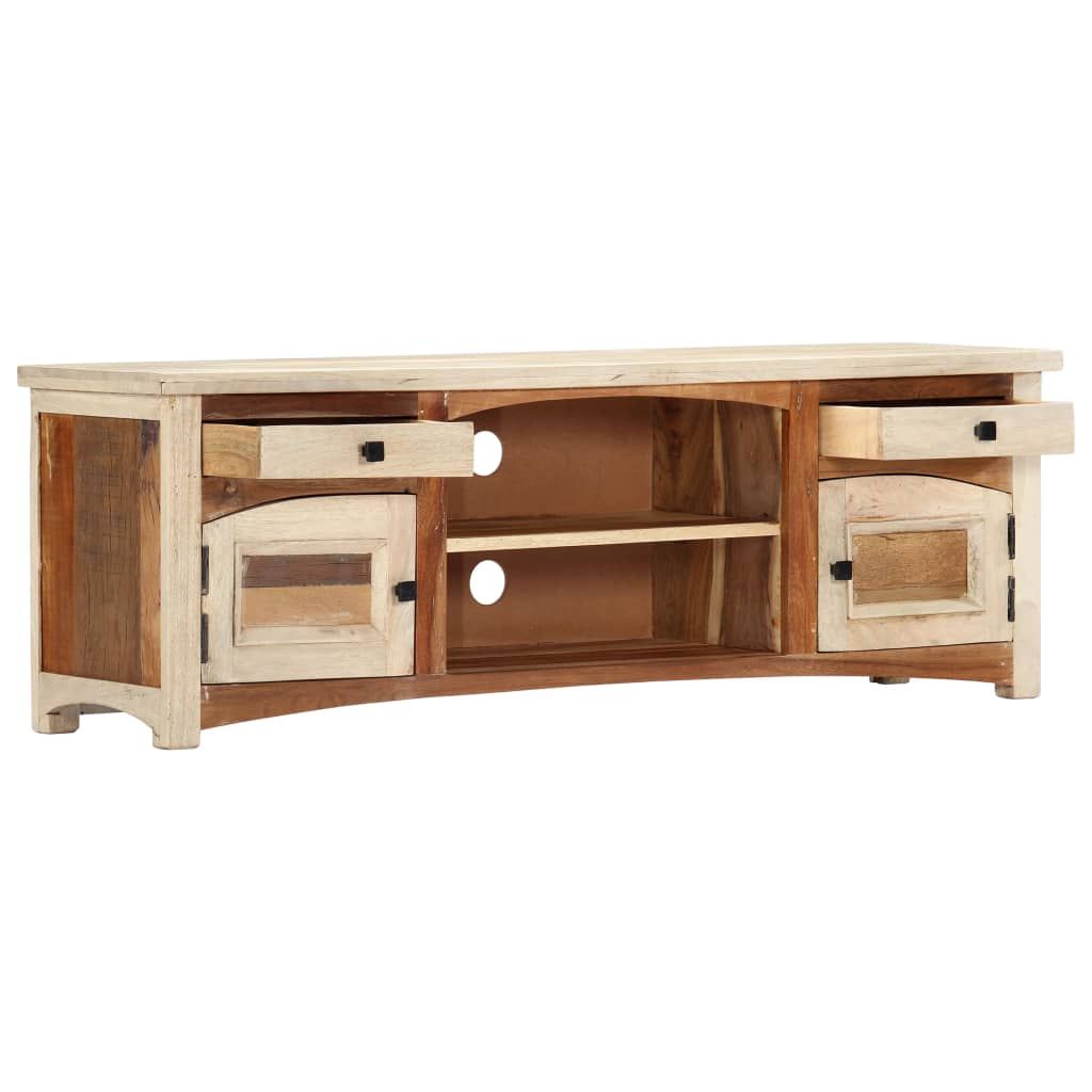 Mobile Porta TV 120x30x40 cm in Legno Massello di Recupero vidaXL