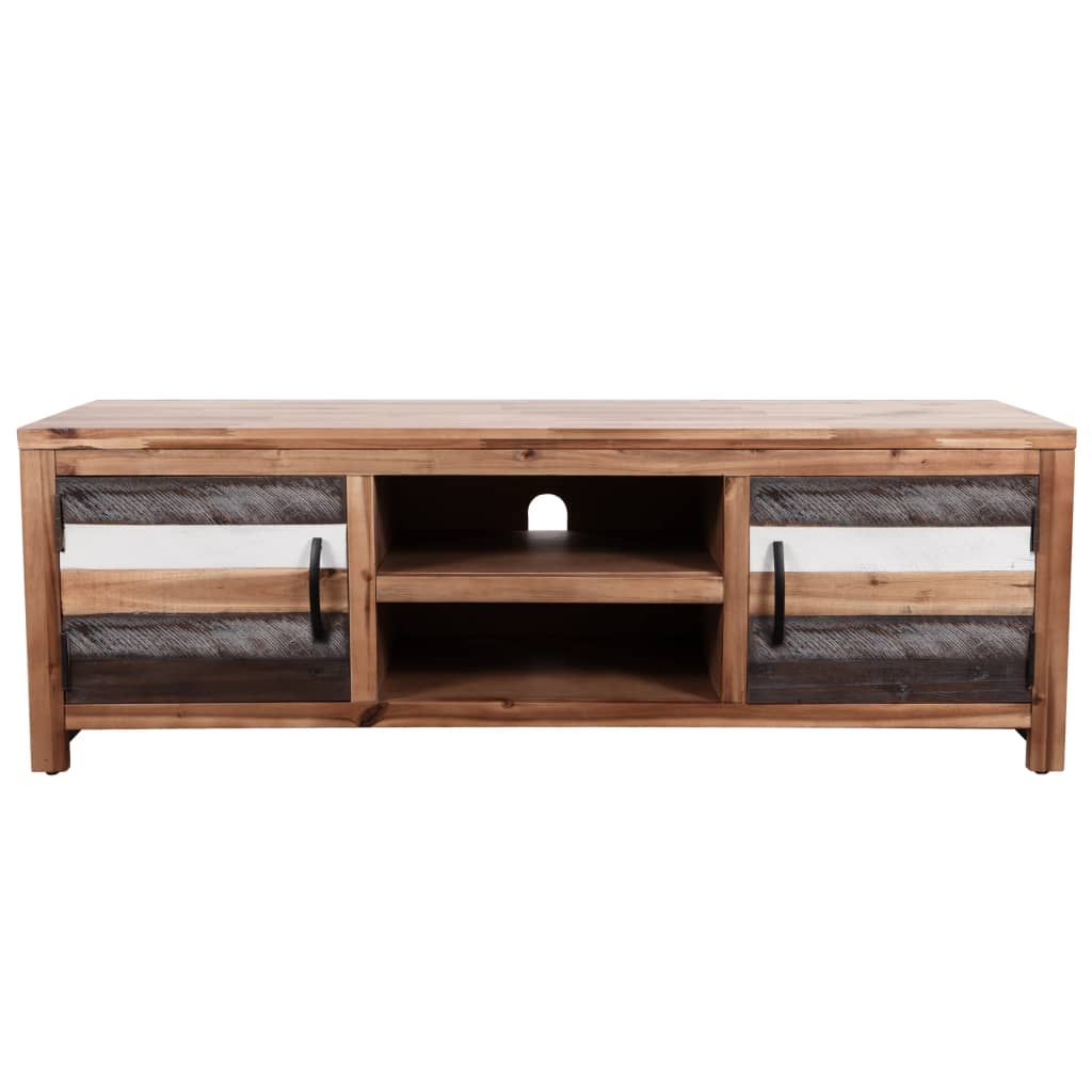 Mobile Porta TV in Legno Massello di Acacia 120x35x40 cm vidaXL