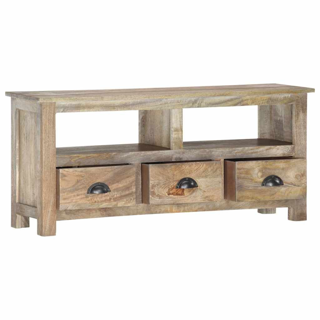 Mobile Porta TV 110x30x50 cm in Legno Massello di Mango vidaXL