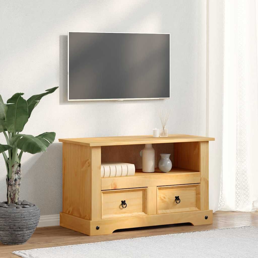 Mobile Porta TV Legno Pino Messicano Corona Range 91x43x56 cm vidaXL