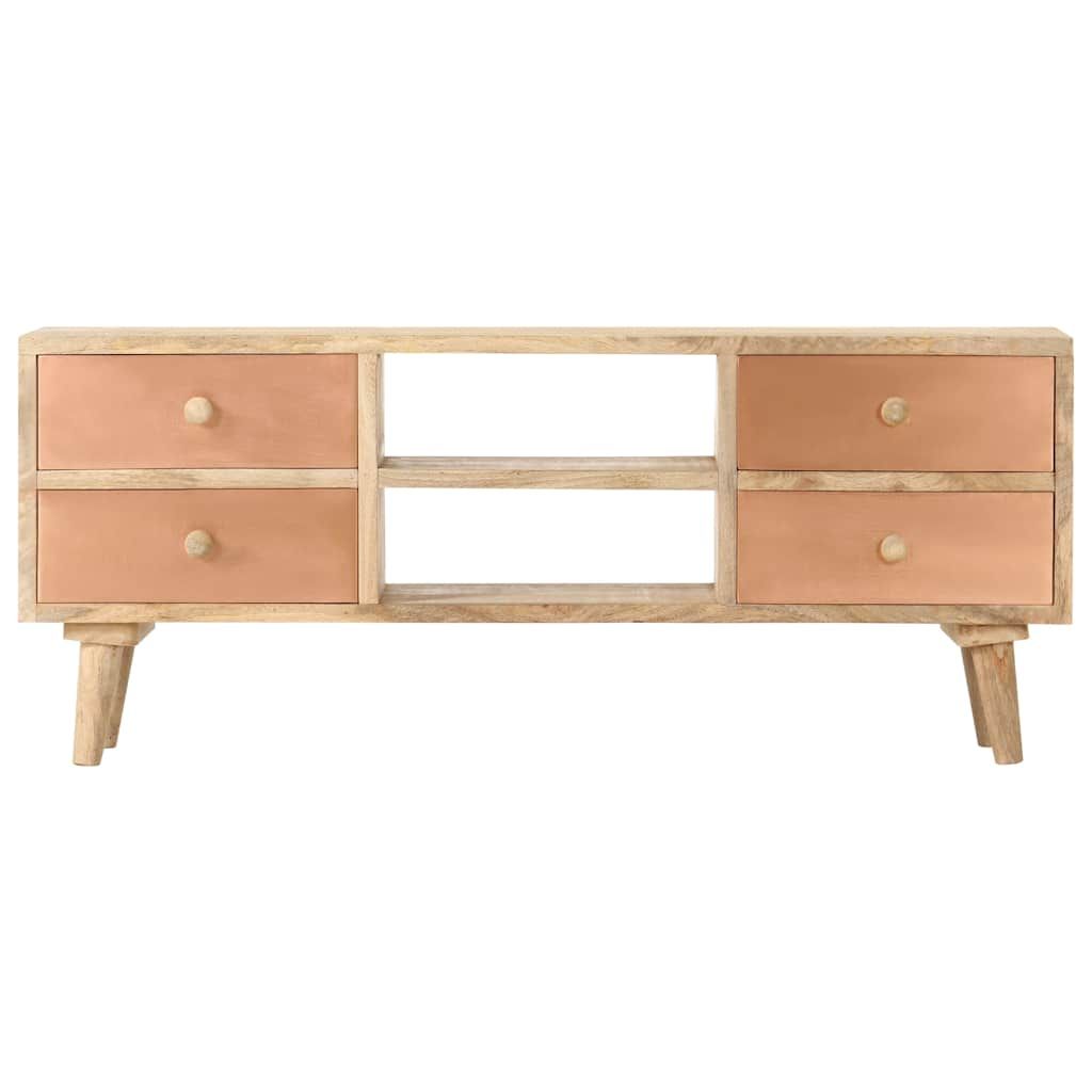 Mobile Porta TV 110x30x45 cm in Legno Massello di Mango vidaXL
