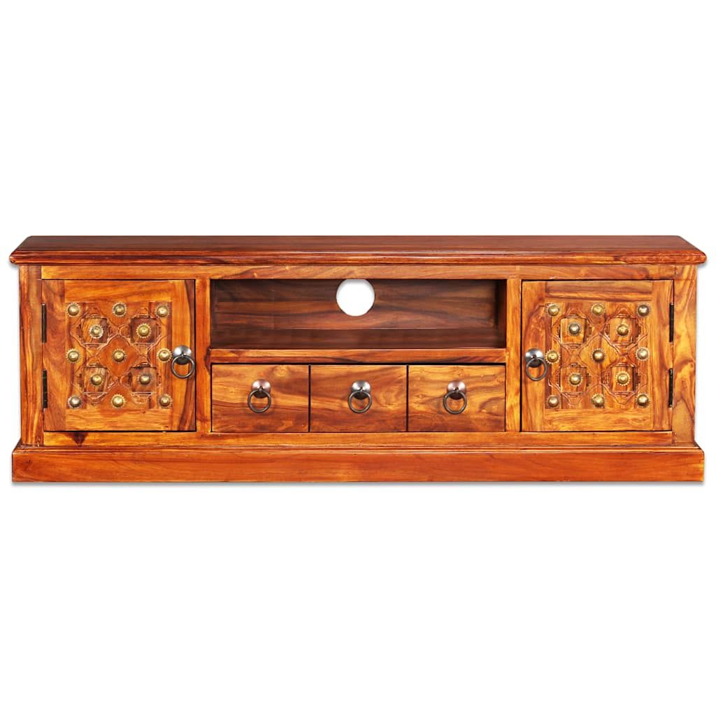 Mobile Porta TV in Legno Massello di Acacia 120x30x40 cm vidaXL