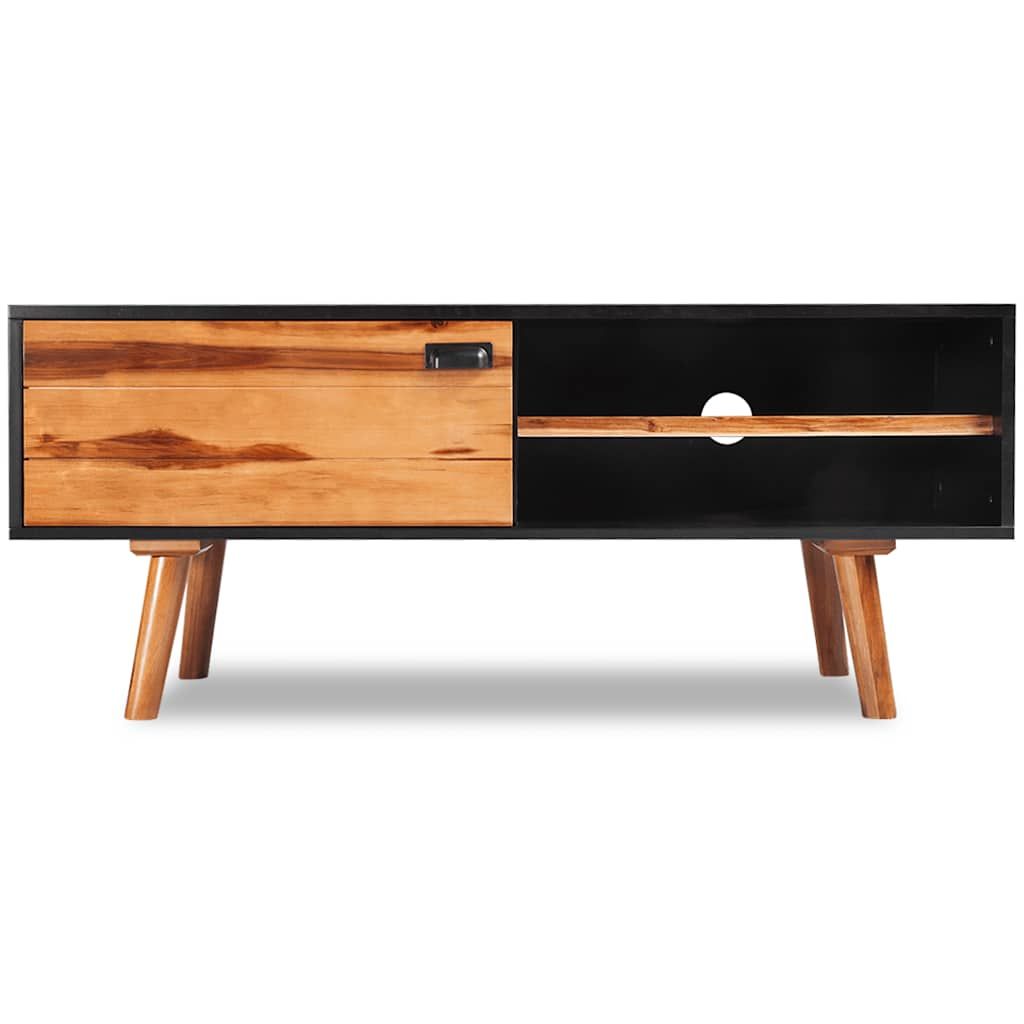 Mobile Porta TV in Legno Massello di Acacia 120x35x50 cm vidaXL