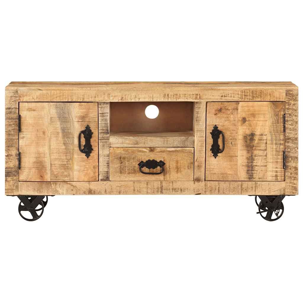 Mobile Porta TV in Legno Grezzo di Mango 110x30x50 cm vidaXL
