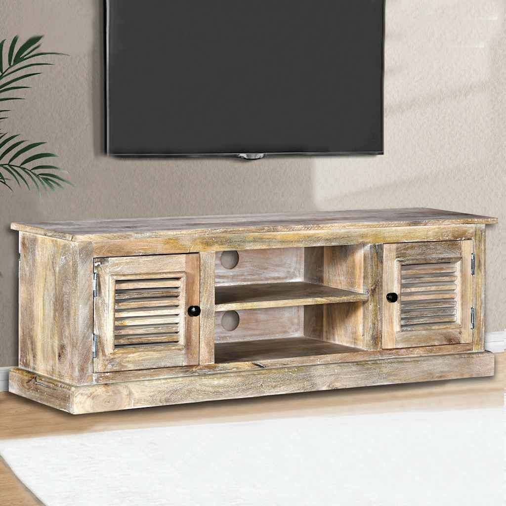 Mobile Porta TV in Legno Massello di Mango vidaXL