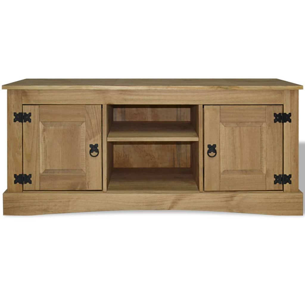 Mobile Porta TV Legno Pino Messicano Corona Range 120x40x52 cm vidaXL