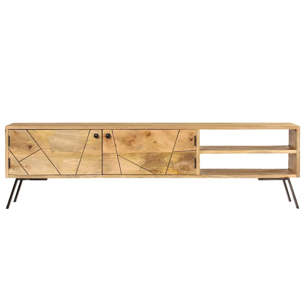 Mobile Porta TV in Legno Massello di Mango 140x30x40 cm vidaXL