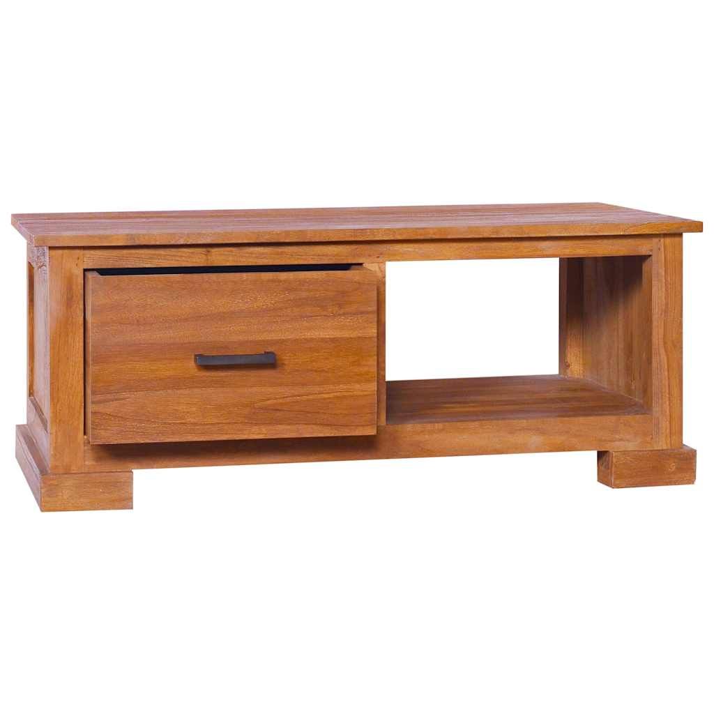 Mobile Porta TV 90x50x37 cm in Legno Massello di Teak vidaXL