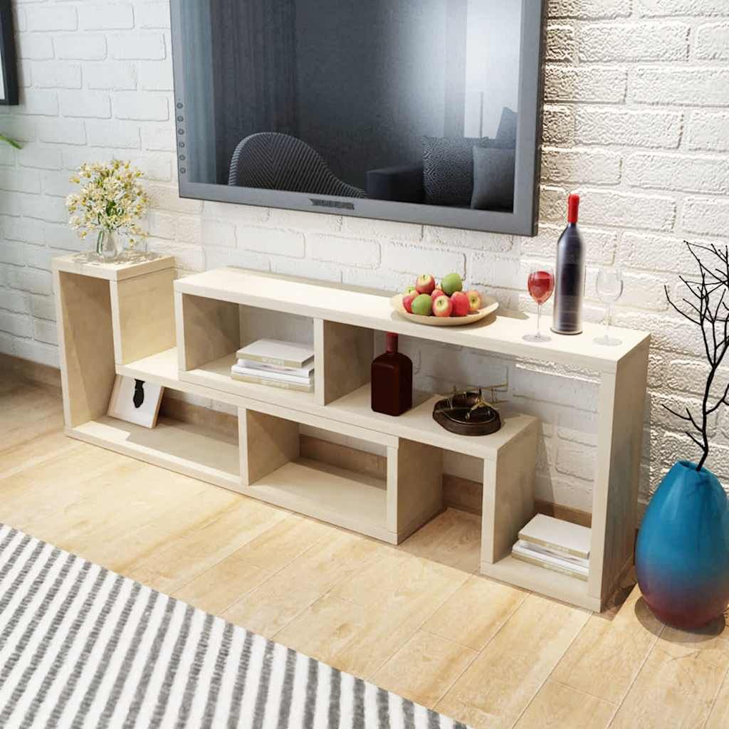 Mobile Porta TV Doppio a L Colore Rovere vidaXL