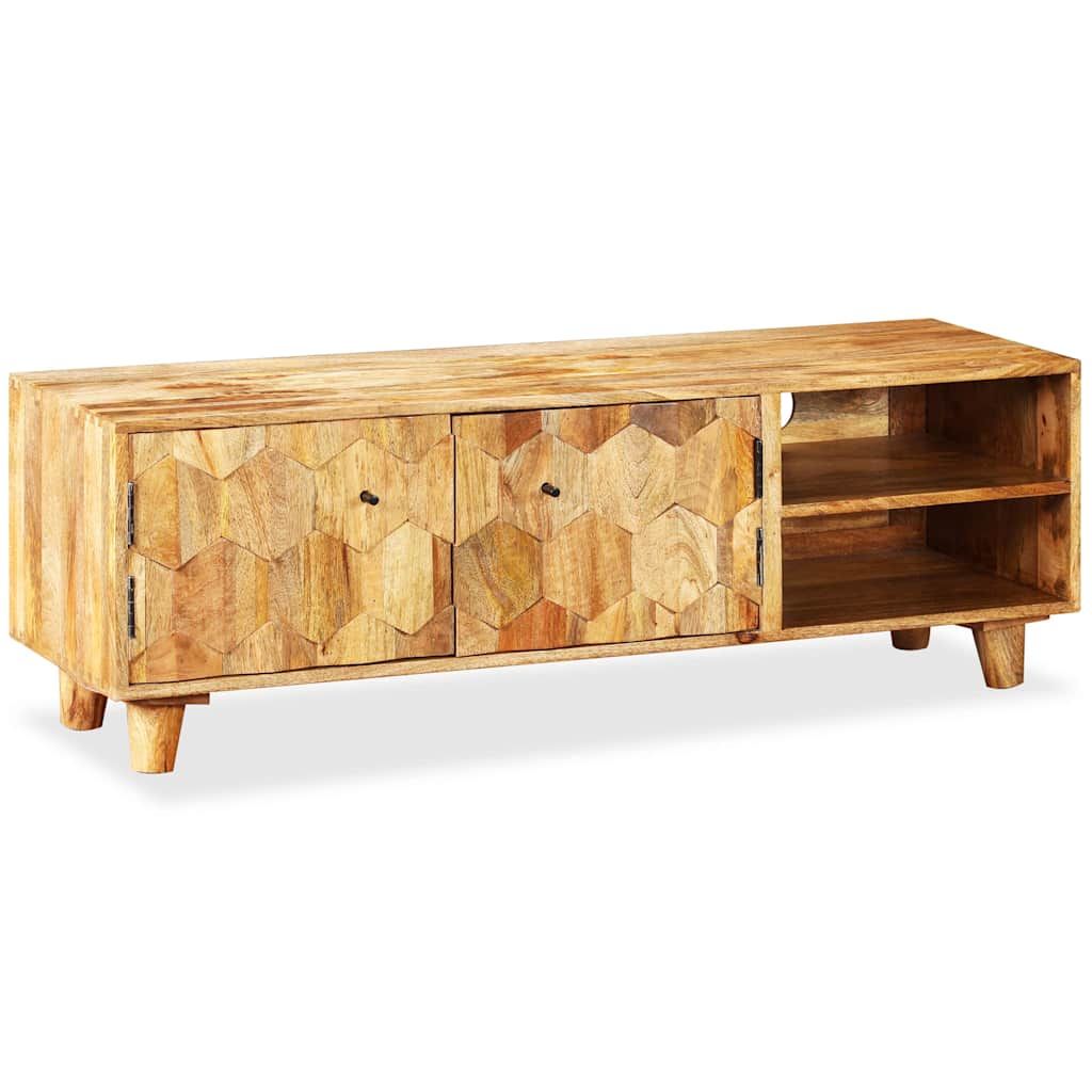 Mobile Porta TV in Legno Massello di Mango 118x35x40 cm vidaXL