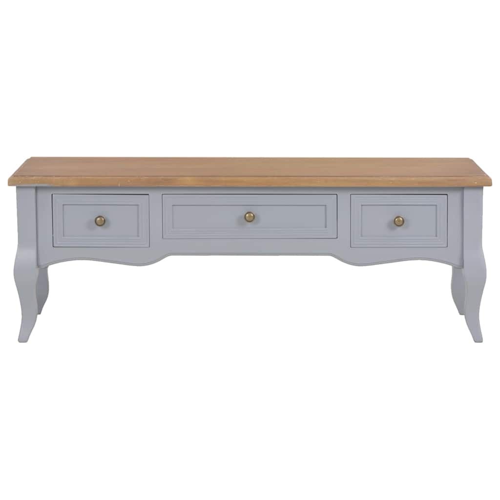 280048  Mobile Porta TV Grigio 100x35x35 cm in Legno vidaXL