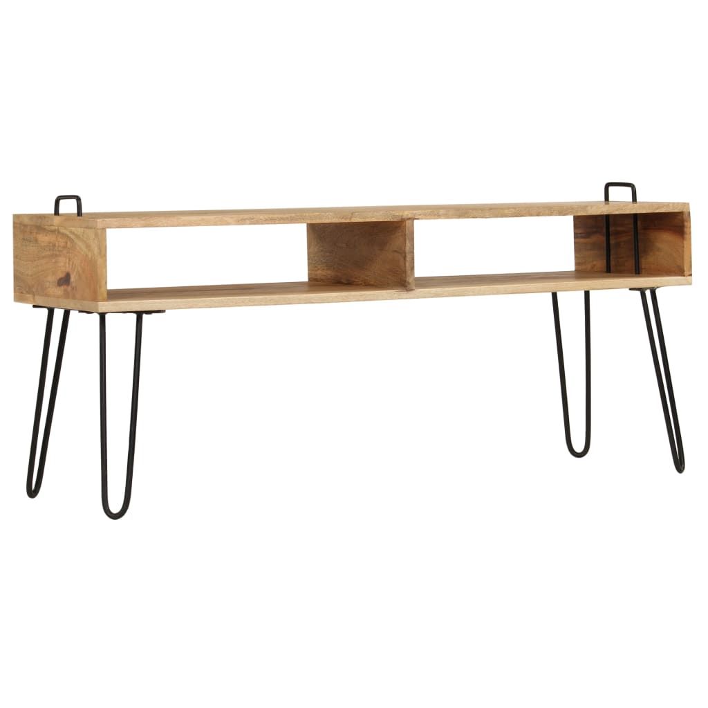 Mobile Porta TV in Legno Massello di Mango 110x35x45 cm vidaXL