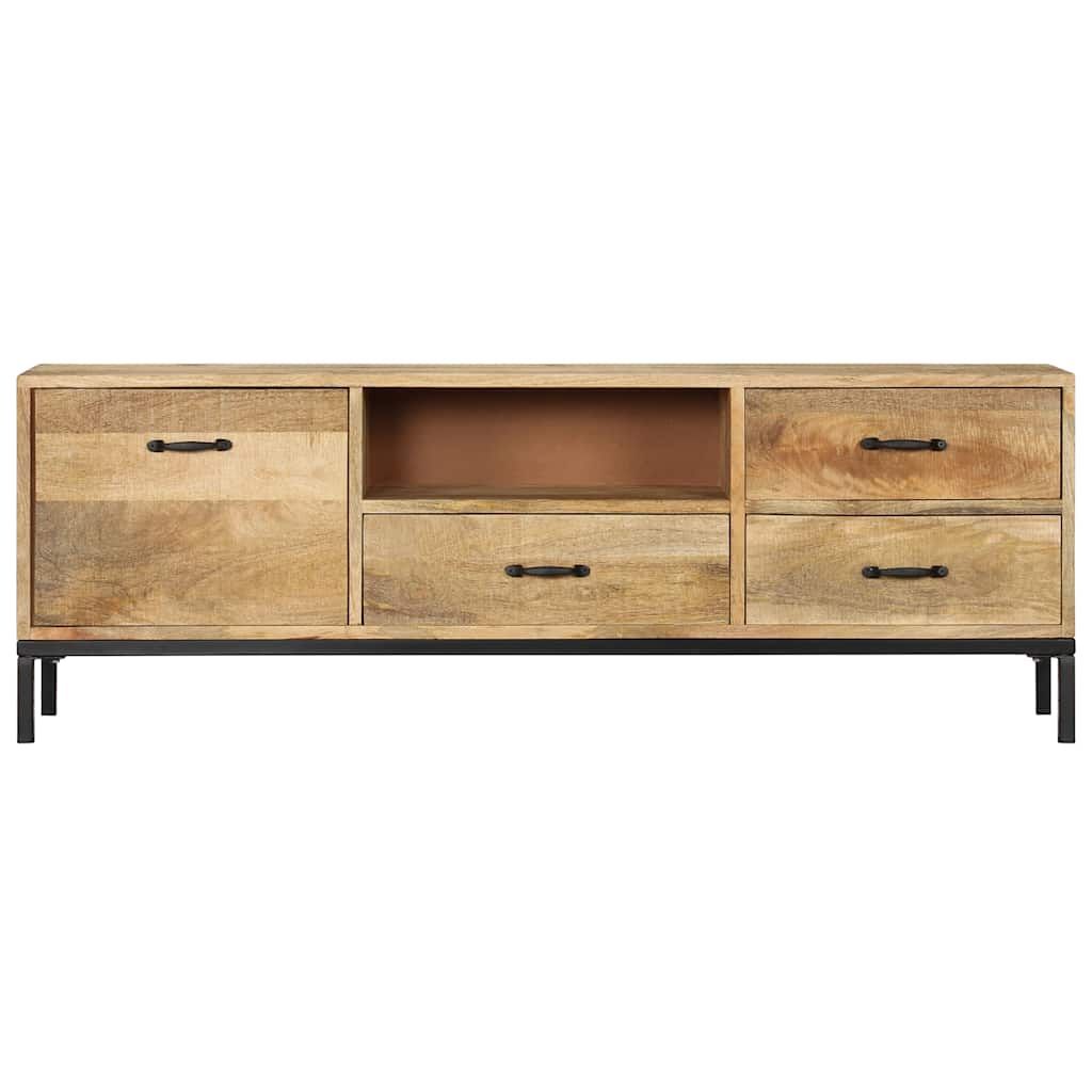 Mobile Porta TV 130x30x45 cm in Legno Massello di Mango vidaXL