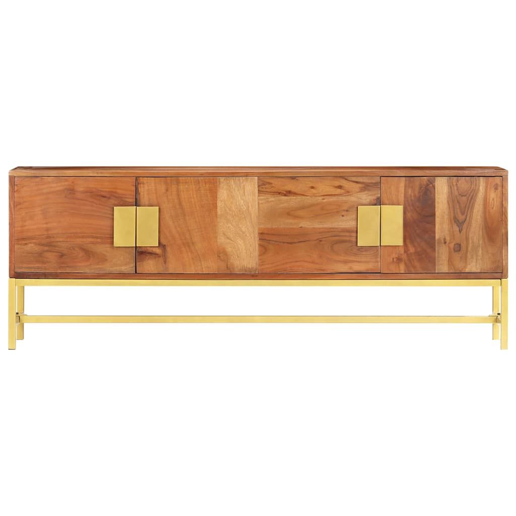 Mobile Porta TV 140x30x50 cm in Legno Massello d'Acacia vidaXL
