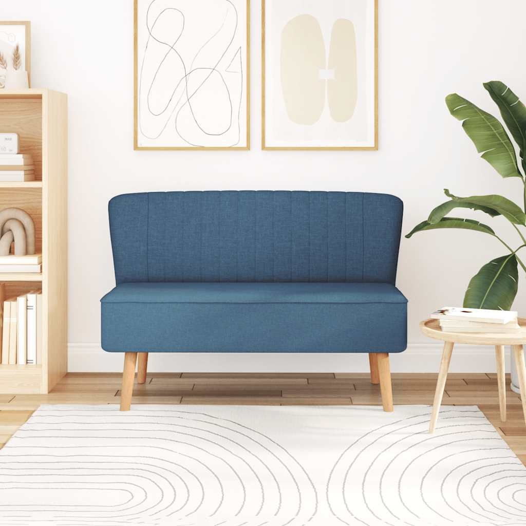 Divano in Tessuto 117x55,5x77 cm Blu vidaXL