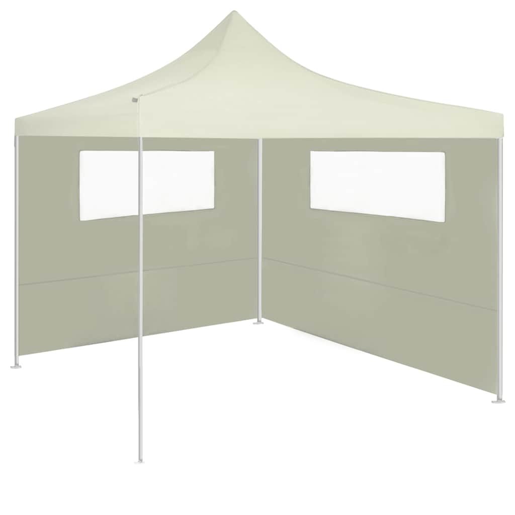 Parete con Finestre per Gazebo 6x2 m Crema vidaXL