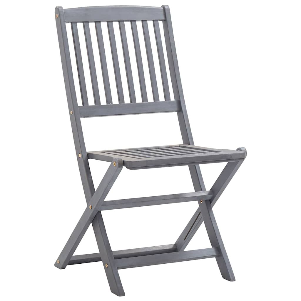 Sedie da Giardino Pieghevoli 6 pz in Legno Massello d'Acacia vidaXL