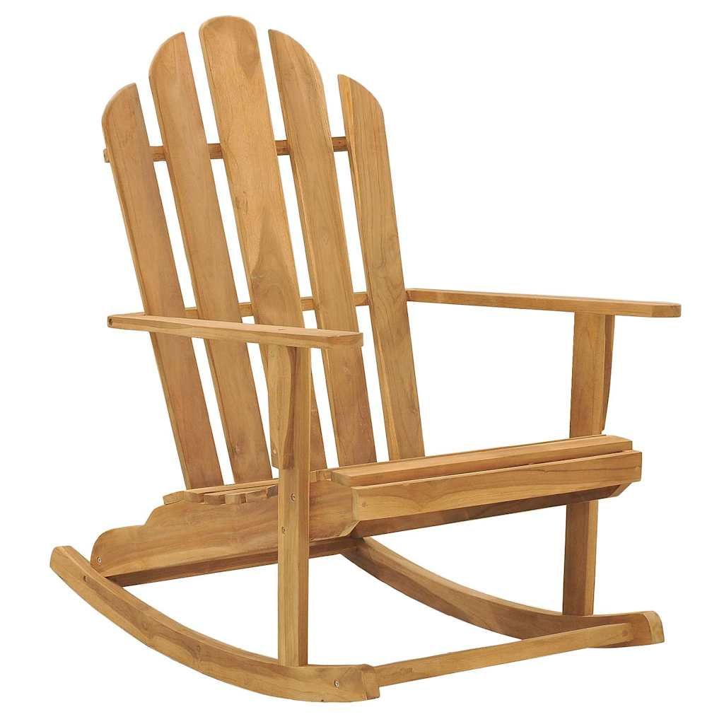 Sedie a Dondolo Adirondack 2 pz in Legno Massello di Teak vidaXL