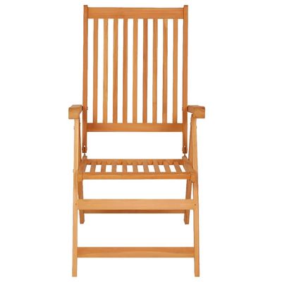 Sedie Giardino 2 pz con Cuscino Rosso a Quadri Massello di Teak vidaXL