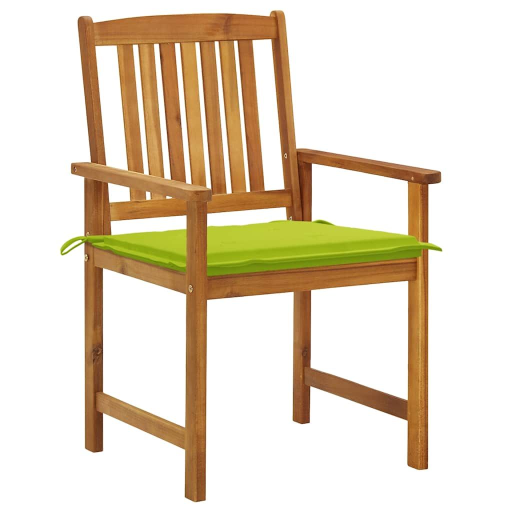 Sedie da Giardino con Cuscini 6 pz in Legno Massello di Acacia vidaXL