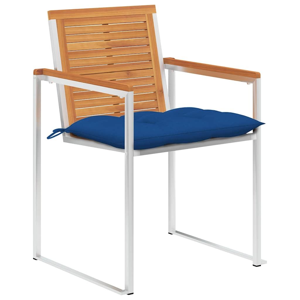 Sedie da Giardino con Cuscini 6 pz in Legno Massello di Acacia vidaXL