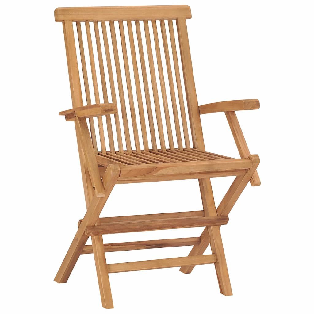 Sedie da Giardino 8 pz in Legno Massello di Teak vidaXL