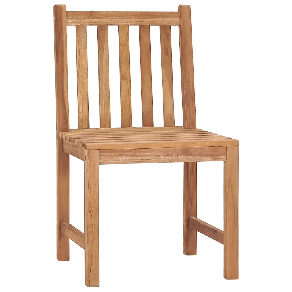 Sedie da Giardino 4 pz in Legno Massello di Teak vidaXL