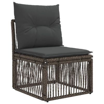 Set Divano da Giardino 13 pcs Grigio polyrattan vidaXL