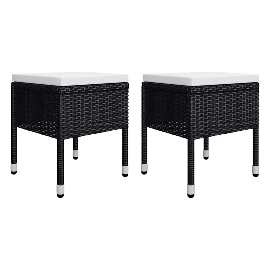 Set Mobili da Pranzo per Giardino 5 pz Nero vidaXL