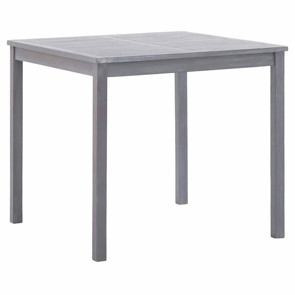 Set da Pranzo per Giardino 5 pz Legno Massello di Acacia Grigio vidaXL