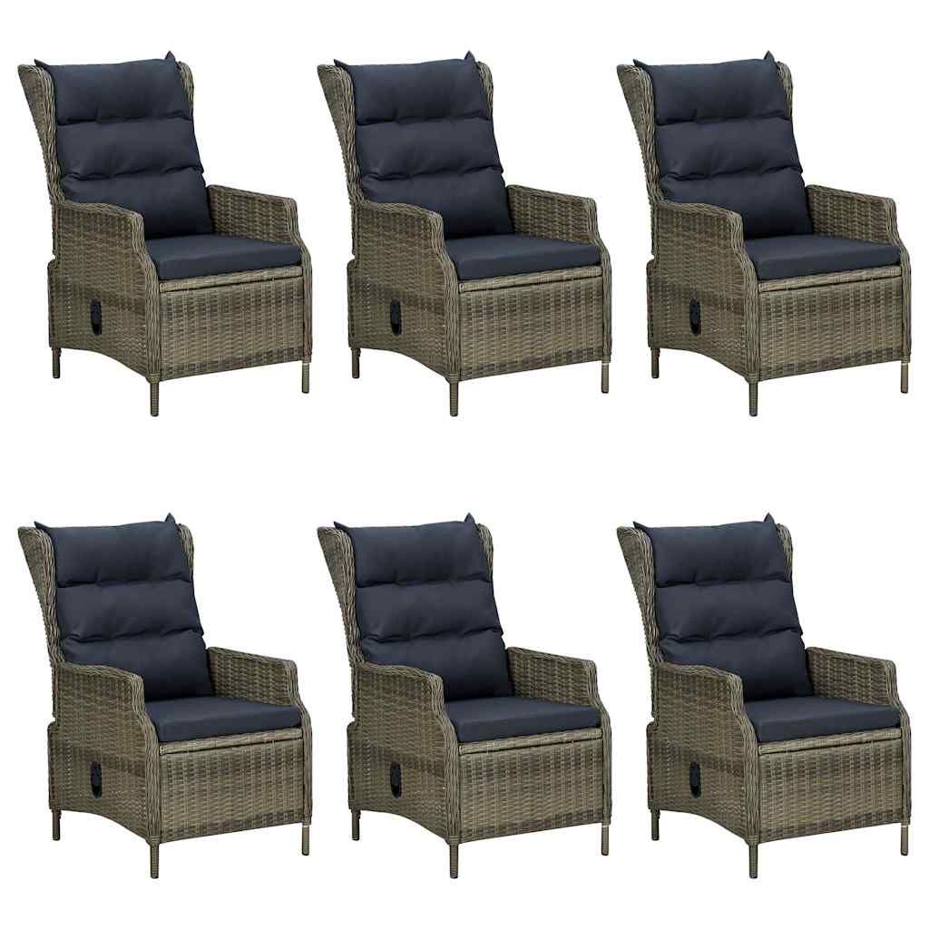 Set da Pranzo da Giardino 7 pz Marrone vidaXL