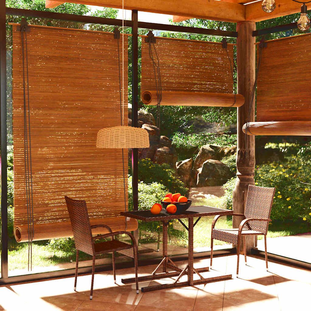 Set Mobili da Pranzo per Giardino 3 pz Marrone vidaXL