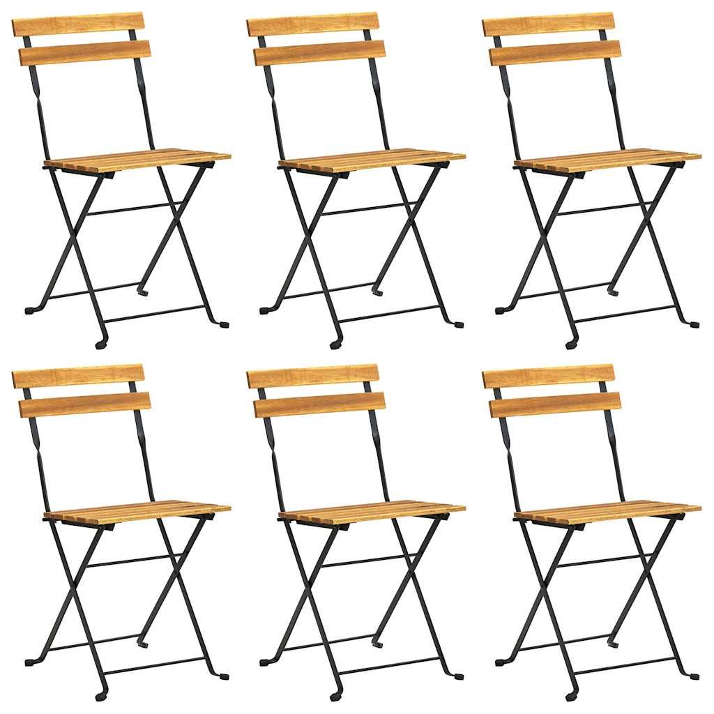 Set da Pranzo da Giardino 7 pz in Legno Massello di Acacia vidaXL