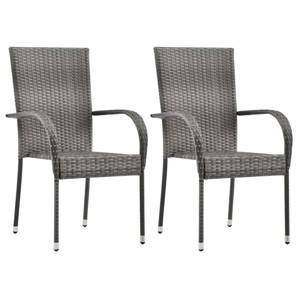 Set Mobili da Pranzo per Giardino 3 pz Grigio vidaXL