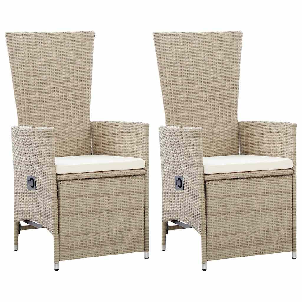 Set Mobili da Pranzo per Giardino 5 pz Beige vidaXL