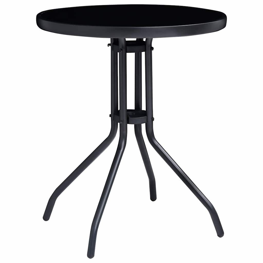Set da Bistrot 3 pz Nero e Antracite vidaXL