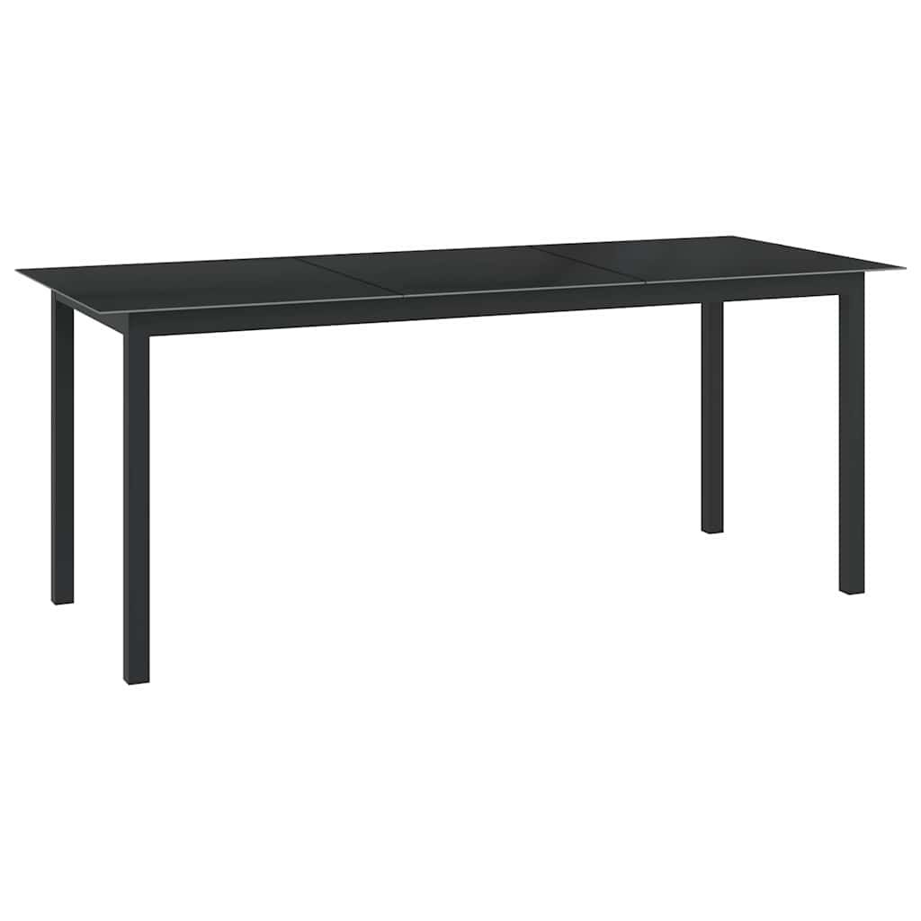 Set Mobili da Pranzo per Giardino 9 pz in Alluminio Antracite vidaXL