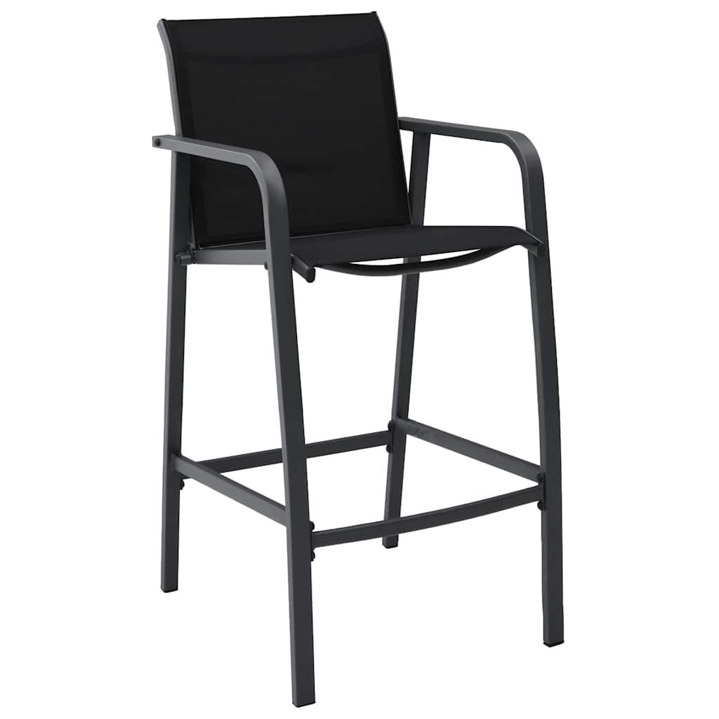 Set Bar da Giardino 7 pz Nero vidaXL
