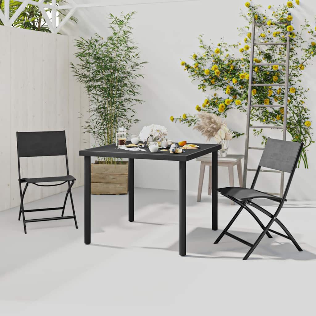 Set da Pranzo per Esterni 3 pz in Acciaio vidaXL