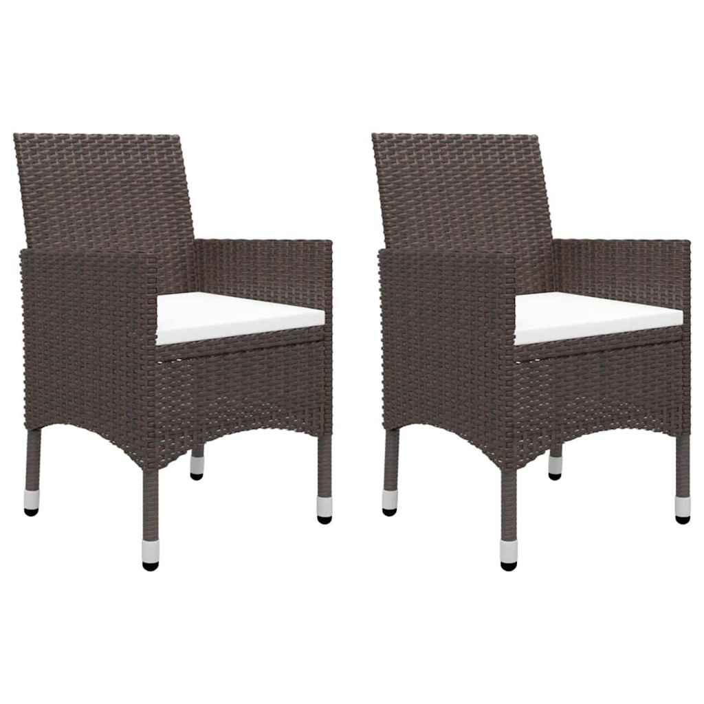 Set Mobili da Pranzo per Giardino 5 pz Marrone vidaXL