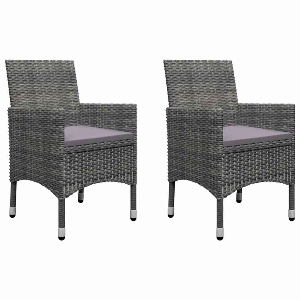 Set Mobili da Pranzo per Giardino 5 pz Grigio vidaXL