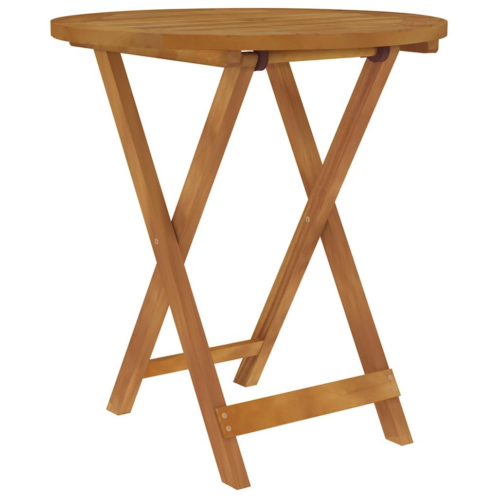 Set da Pranzo da Giardino 3 pz Pieghevole in Massello di Acacia vidaXL
