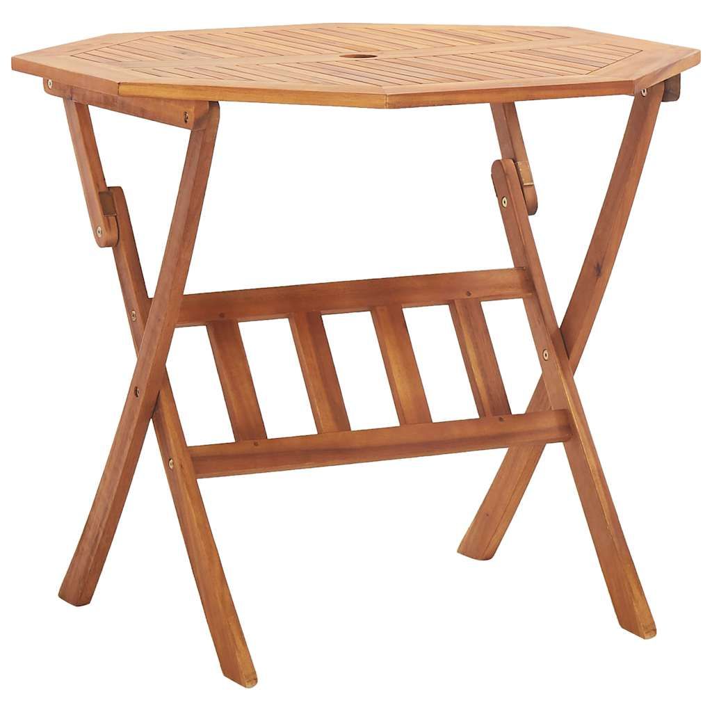 Set da Pranzo da Giardino 5 pz Pieghevole in Massello di Acacia vidaXL