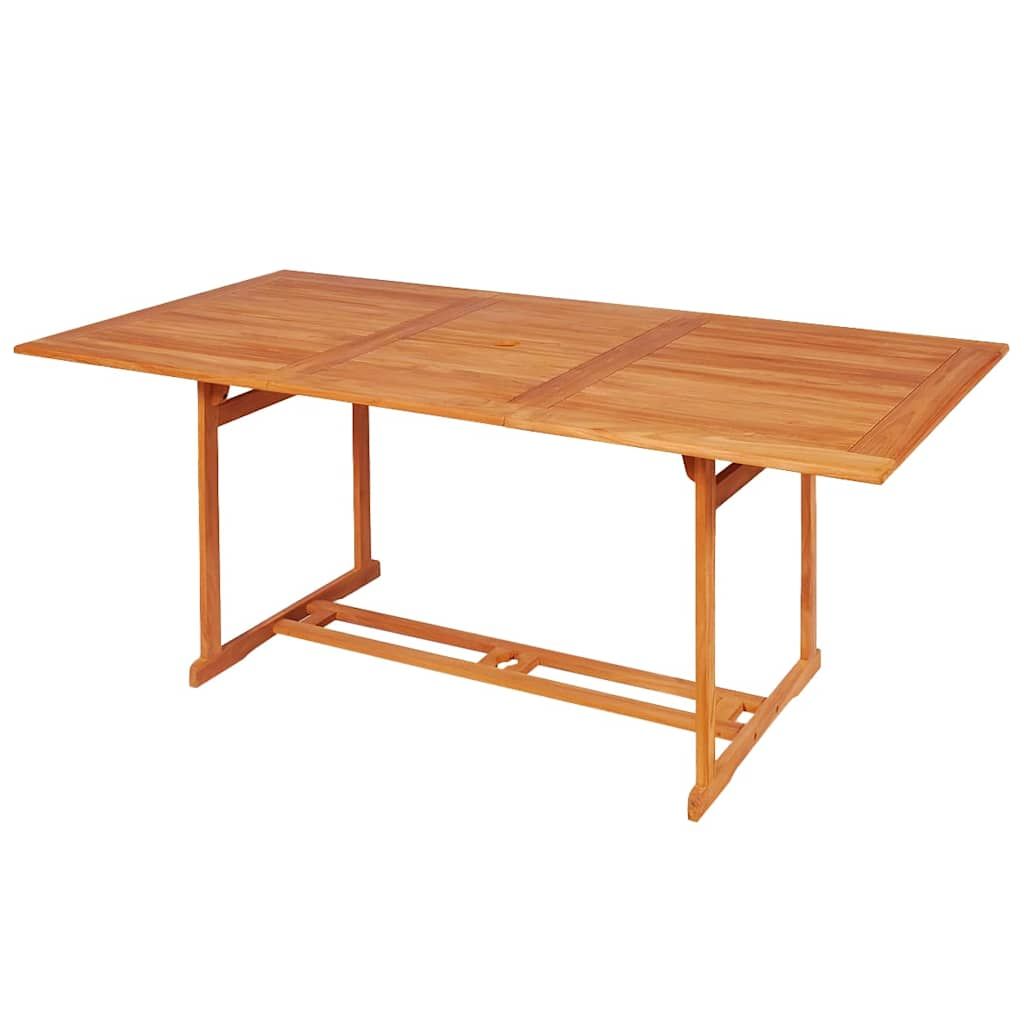Set da Pranzo da Giardino 7 pz con Cuscini Legno di Teak vidaXL