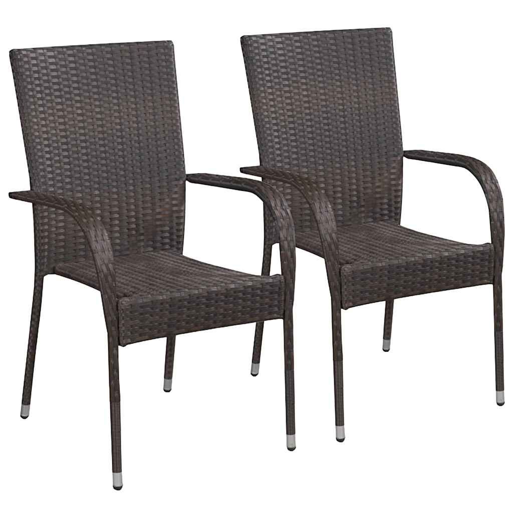 Set Mobili da Pranzo per Giardino 9 pz Marrone vidaXL