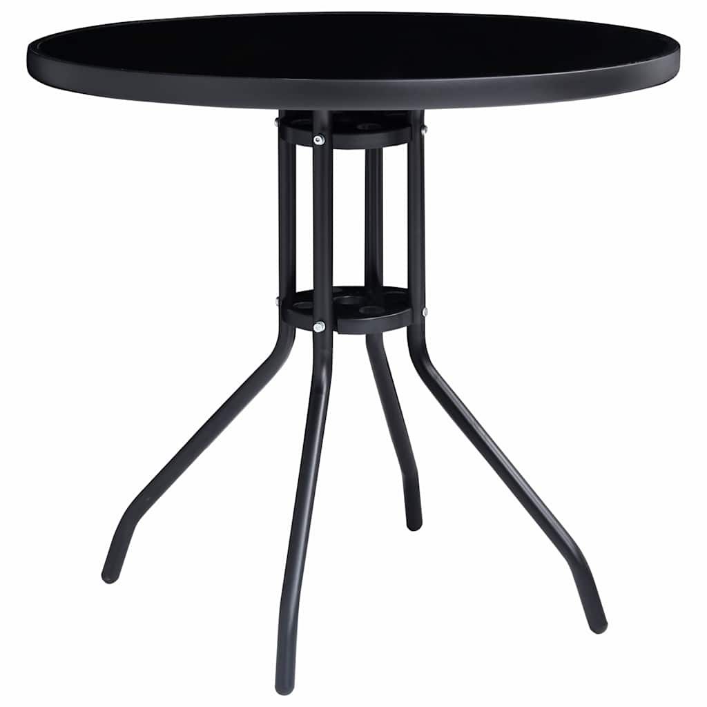 Set da Bistrot 5 pz Nero e Antracite vidaXL