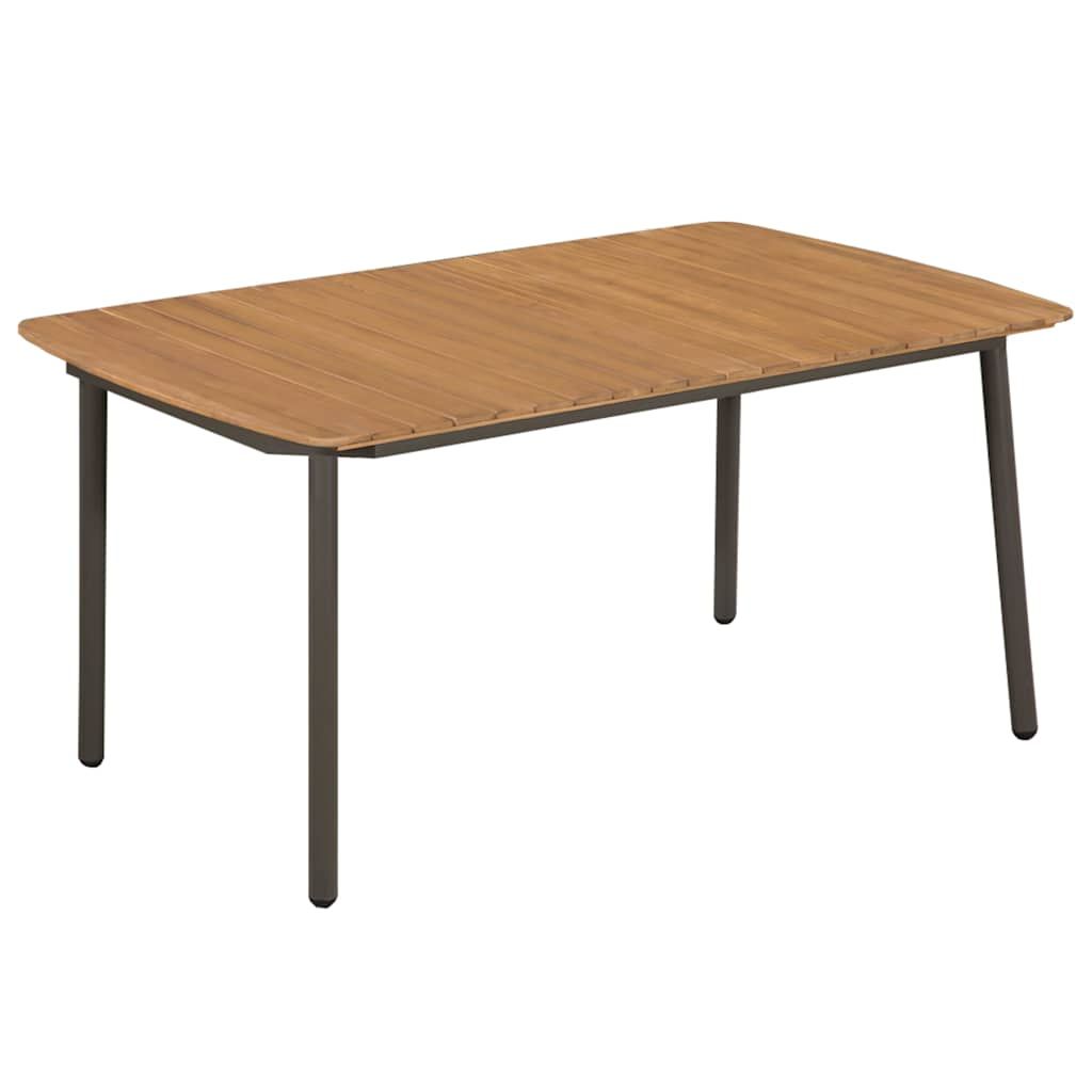 Set Mobili da Pranzo Giardino 7 pz in Polyrattan Marrone vidaXL