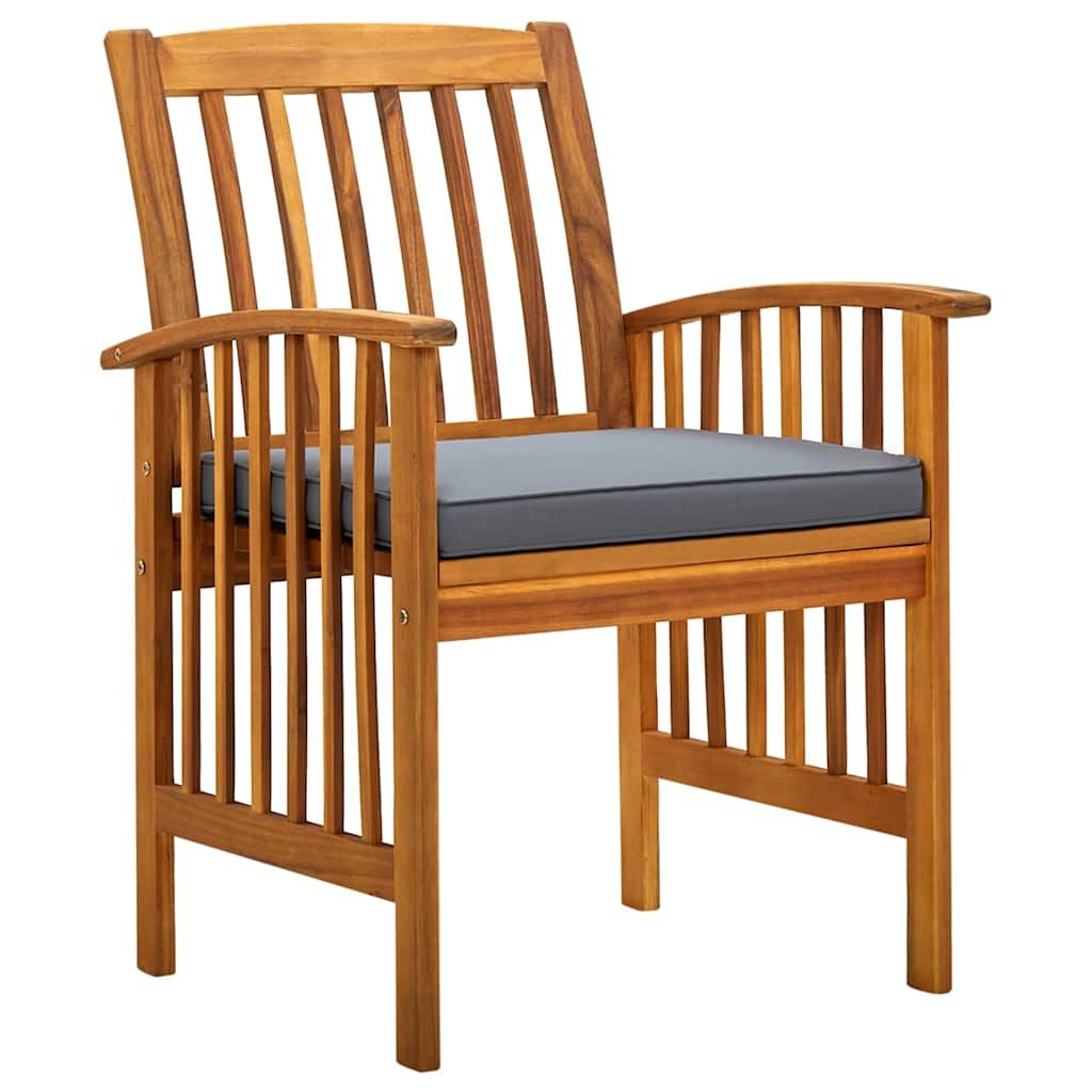 Set da Pranzo da Giardino 3 pz con Cuscini Massello di Acacia vidaXL