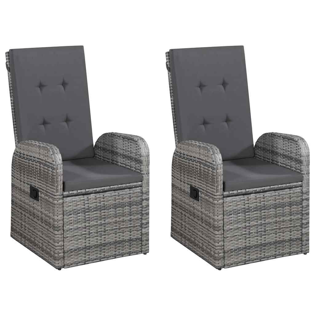 Set Mobili da Pranzo per Giardino 5 pz Grigio vidaXL