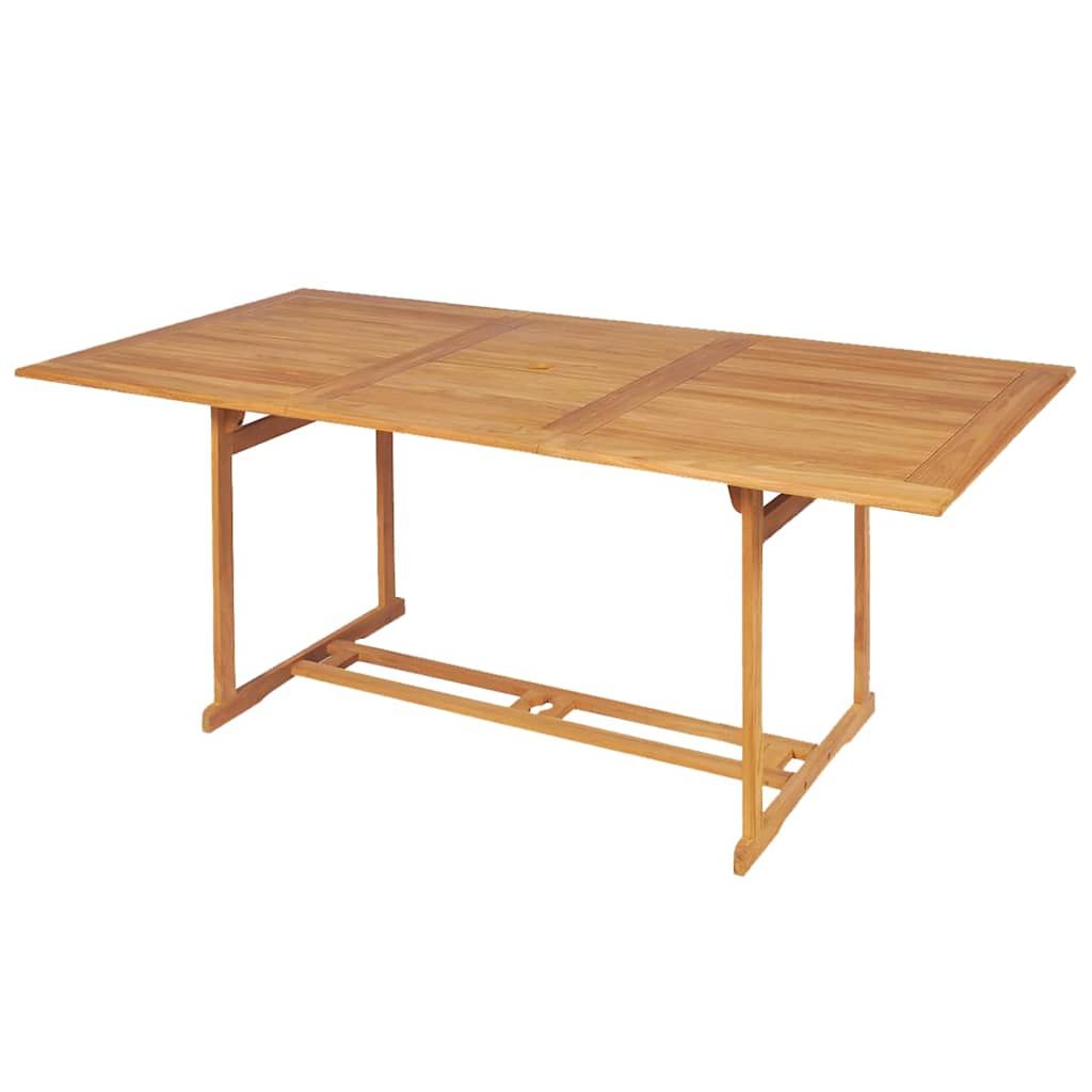 Set da Pranzo da Giardino 9 pz in Legno Massello di Teak vidaXL
